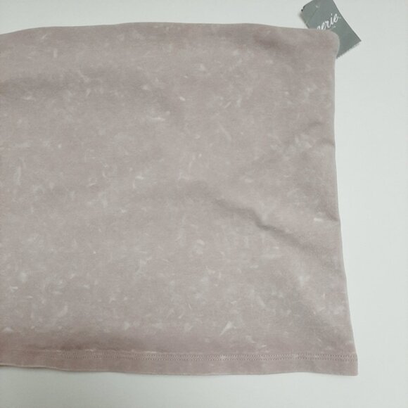 AERIE Tube Top Sleeveless Casual Stretch Crop Light Tan & Cream Sz M - Picture 3 of 12